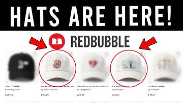 Redbubble Sales FAST & EASY Using Hats | The Perfect Redbubble shop?! #42