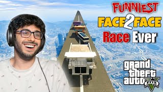 FUNNIEST FACE 2 FACE RACE EVER @CarryMinati Playing GTA 5 Funny Gameplay Highlights
