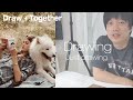 How to draw a girl and a puppy step by step / Draw with me / Pencil Sketch