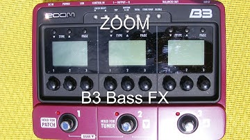 ZOOM B3 Bass FX