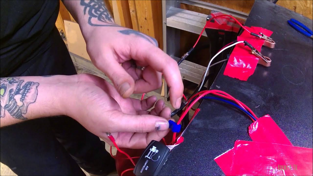 How To Wire A Dual Led Rocker Switch 5 Pin Youtube