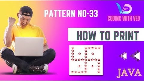 Pattern 33 ||Swastika Print in star Pattern|| Swastika Print || CodingWithved || Coding ved || java
