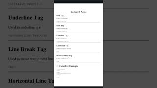HTML tutorial #4 Notes @thecodesaathi