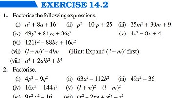 Ch 14 Factorisation || Part 1 Exercise 14.2 || Class 8 Maths || RBSE CBSE NCERT