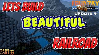 Foundry Update 4: Beautiful 2-Way Railroad System with Blueprints! | Episode 33