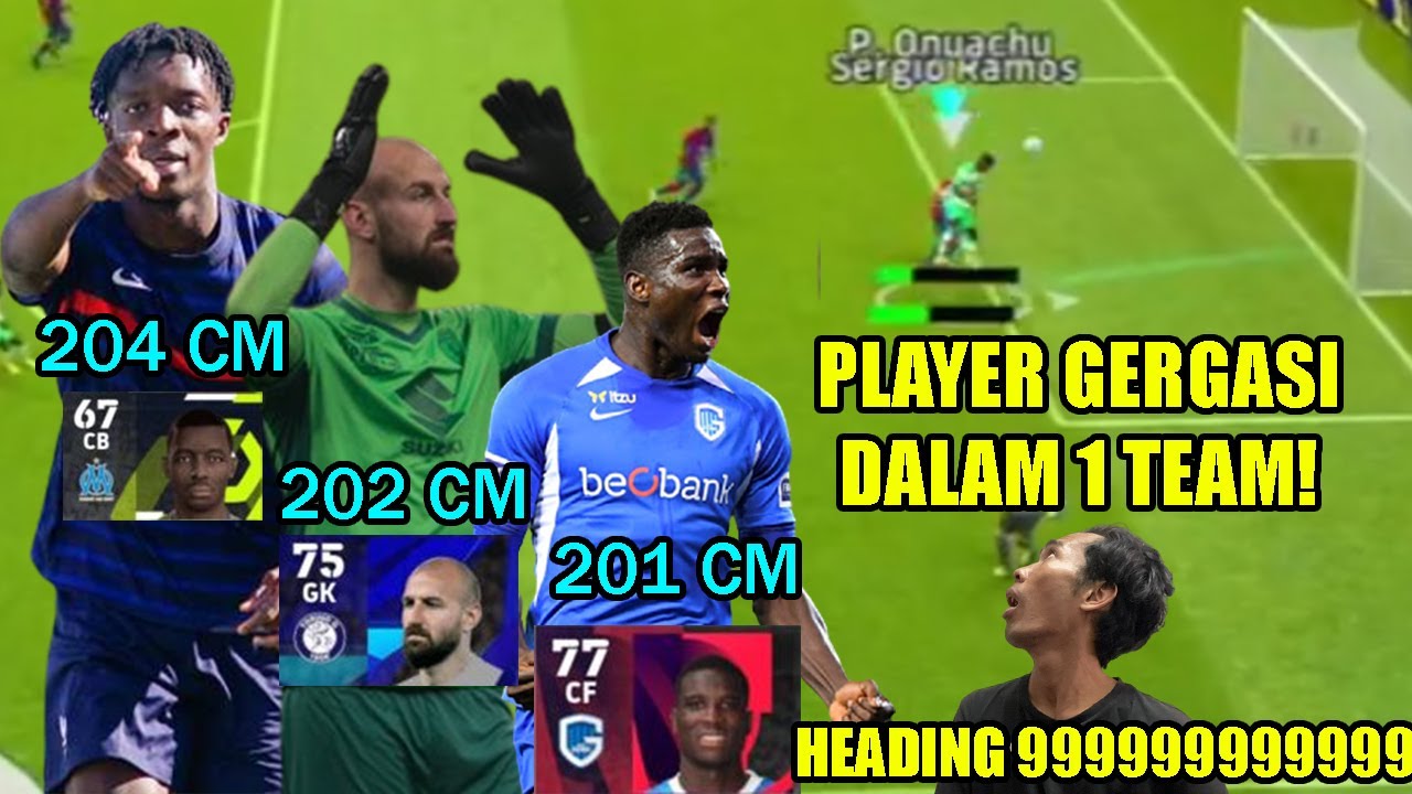 PLAYER PALING TINGGI SEMUA DALAM SATU TEAM ! SEKALI CROSS CB OPPO AUTO TERGAMAM ! EFOOTBALL 2023