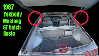 1987 Foxbody Mustang GT | Rear Hatch Struts and Weather Stripping