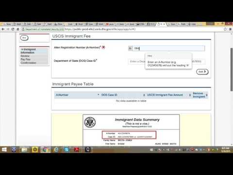 How to pay your immigrant fee update