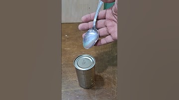 How to Open Cans with Just a Spoon #survivalskills  #lifehacks #youtubeshorts #tips #tutorial