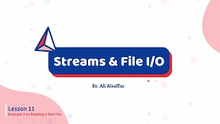 Lecture 70 - Chapter 10 - Reading a Text File Example 2 - Files - ITCS114