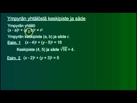 Video: Kuinka Määrittää Ytimen Säde