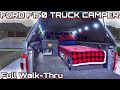 Ford f150 truck camper  full walkthrough and tour