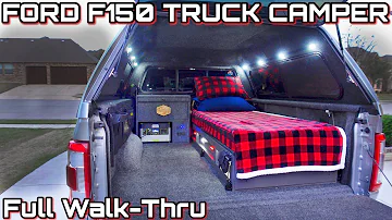 Ford F150 Truck Camper : Full walk-through and tour