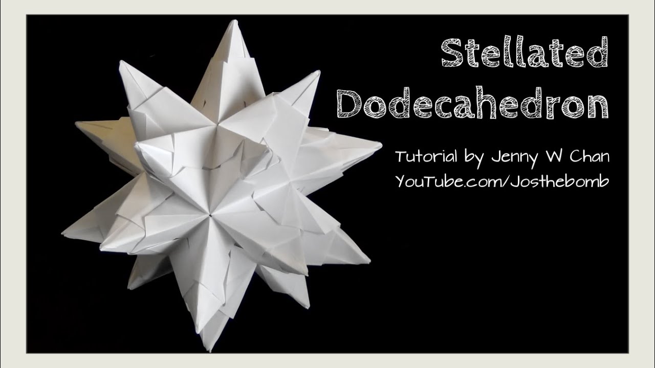 Diy Origami Ball Christmas Star Ball Ornament Stellated Icosahedron Modular Origami