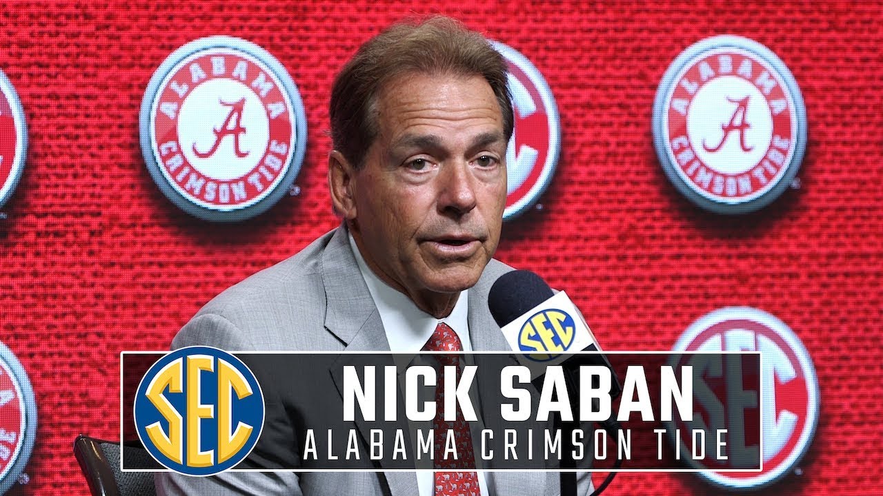 What Alabamas Nick Saban Said At Sec Media Days 2019