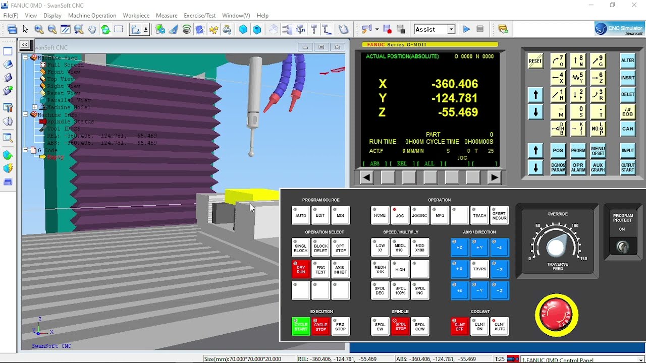 swansoft cnc  FANUC 0MD