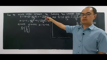 Angle Between Two Straight Lines 1 (STPM/Pre-U)