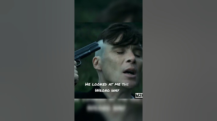 He looked at me the wrong way. Tommy Shelby. Cillian Murphy. Peaky Blinders. SONG BY OTNICKA