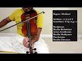Sri gananatha geetham  malahari  purandara daasa  carnatic violin lessons 24
