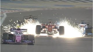 Sebastian Vettel INCIDENT: Did you see shocking moment the Ferrari’s wing exploded?