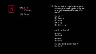 SAT Math Tutorial - Basic Plugging In Lesson 3