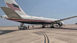 26AUG2026, Emperor's New Clothes: New colors for the C-32A executive airliner. Read vid description.