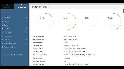 How to Install and configure Webmin on ubuntu.