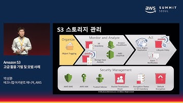 Amazon S3 고급 활용 기법 및 모범 사례 - 박성훈 테크니컬 어카운트 매니저(AWS)