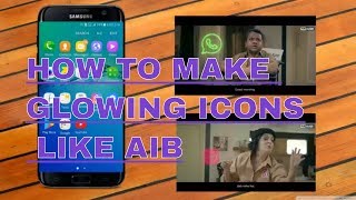 How to make glowing social media icons like AIB-android.