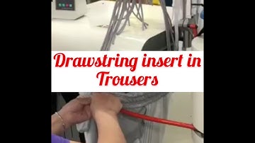 Drawstring insert machine