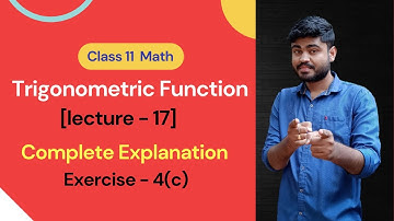 CHSE Odisha Class 11 Math Chapter 4 "Trigonometric Functions" [Lecture -17] exercise 4 (c)
