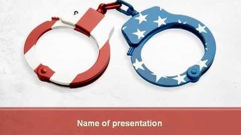 US Criminal Law PowerPoint Template by PoweredTemplate.com
