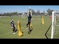 Goalkeeper training  crosses and 2nd balls  pro gk