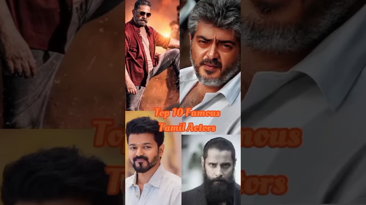 Top 10 Famous Tamil Actors ❤️❤️❤️Picto Facts