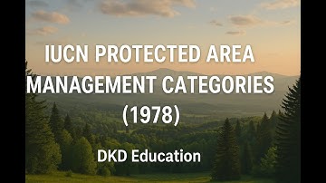IUCN Protected Area Management Categories (1978) #management