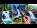 Best of Correa Art | WATERFALLS | ACRYLIC Painting