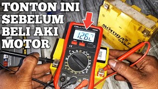 Cara Mudah Tes kiprok motor dengan Avometer | Pengisian aki motor DROP !!