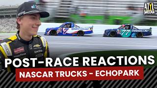 Carson Hocevar Reacts to Kyle Busch Truck Moment at EchoPark | Post-Race Reactions