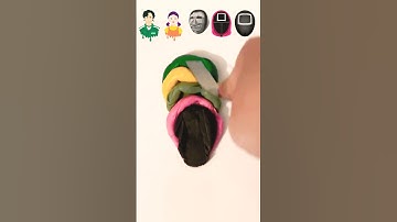 Squid game satisfy mixing guess the mixed color #satisfying #squidgame2