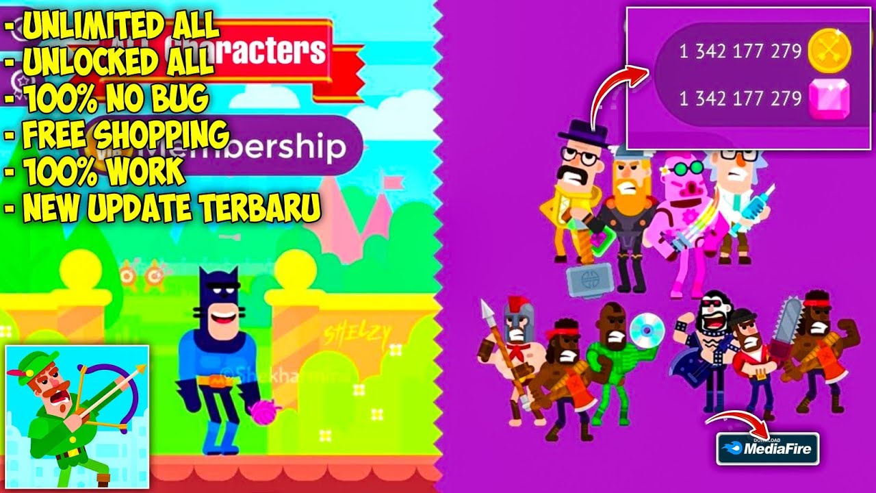 Bowmaster Mod Apk v8.0.0 New 2025 Unlock All Characters &
