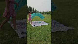 Easy Shade Tent Setup on Grass!