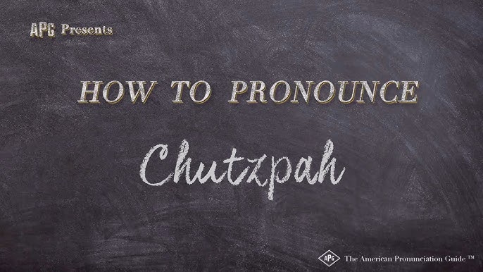 How to say Chutzpah in English? 