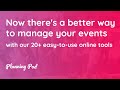 Event management software  event planning software  planning pod  a better way to plan events