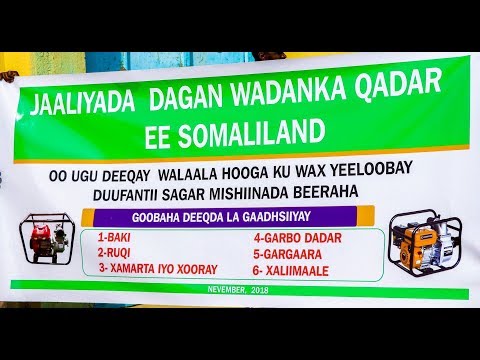 Jaaliyada Somaliland Ee Dalka Qatar Oo Mashiinada Beeraha ka Qaybiyay 6 Deegaan Oo ka Tirsan G/Awdal