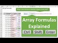 Excel Array Formulas Explained with MIN and IF Functions (Part 1 of 5)