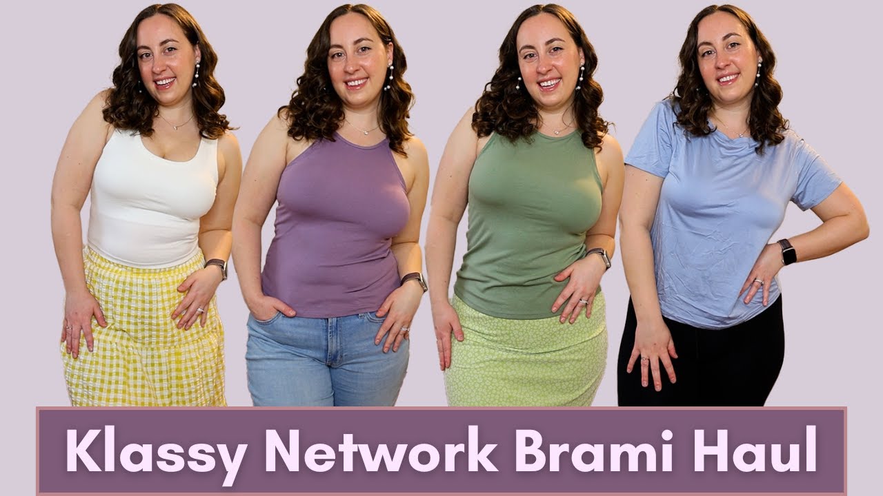 Built In Bra Tops for Large Busts | Brami Haul + Review from Klassy Network