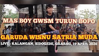 MAS BOY JADI BOPO!!WAROK SATRIA KAMAROGAN GWSMGARUDA WISNU SATRIA MUDA DI KALANGAN, SIDOGEDE, GRABAG