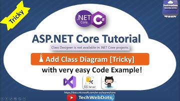 How to Add Class Diagram to ASP.NET Core project C# | in Visual Studio 2017 | 2019