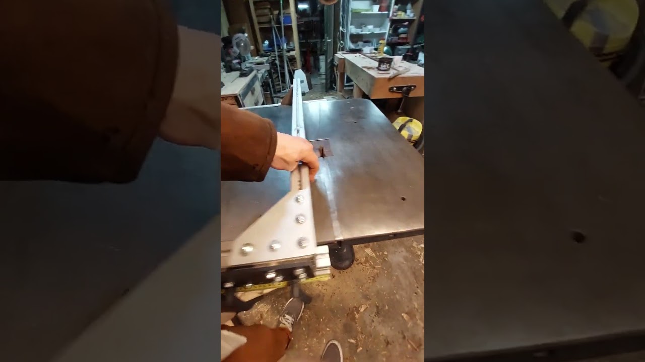 1920 Kirchner Leipzig Bandsaw - diy aluminum extrusion fence - part 2