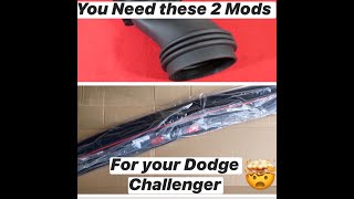 2 MUST have MODs for any Dodge Challenger (SRT Spoiler & Headlamp Duct Tube) Dodge Challenger Headlight Intake